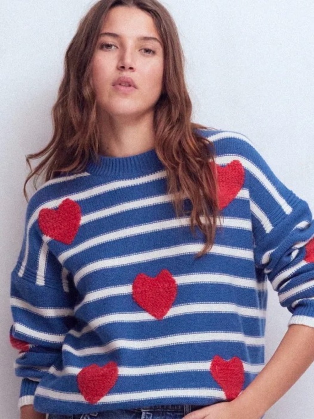 Boden size medium NWT beautiful heart sweater